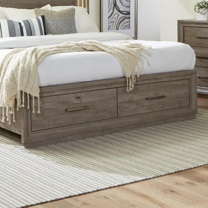 Horizons Queen Storage Bed in Graystone