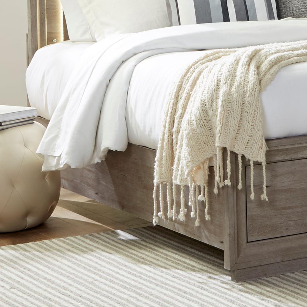 Horizons Queen Storage Bed in Graystone