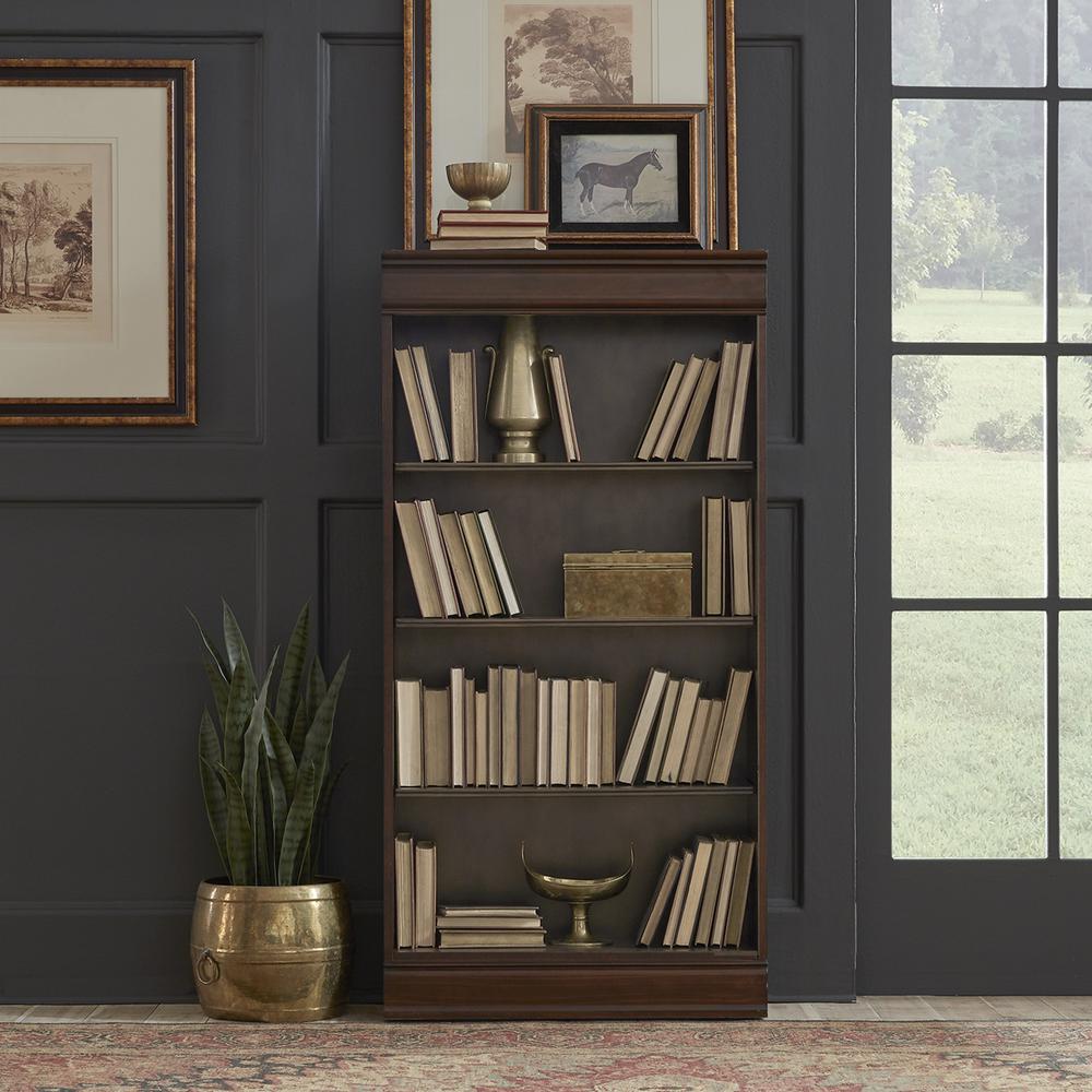 Brayton Manor Jr Executive 60 Inch Bookcase (RTA) in Cognac