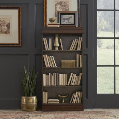 Brayton Manor Jr Executive 60 Inch Bookcase (RTA) in Cognac