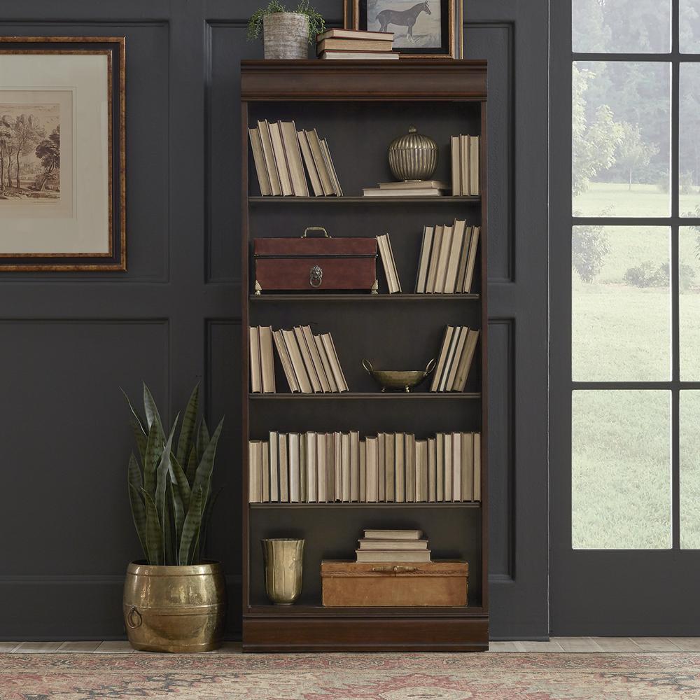 Brayton Manor Jr Executive 72 Inch Bookcase (RTA) in Cognac