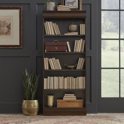 Brayton Manor Jr Executive 72 Inch Bookcase (RTA) in Cognac