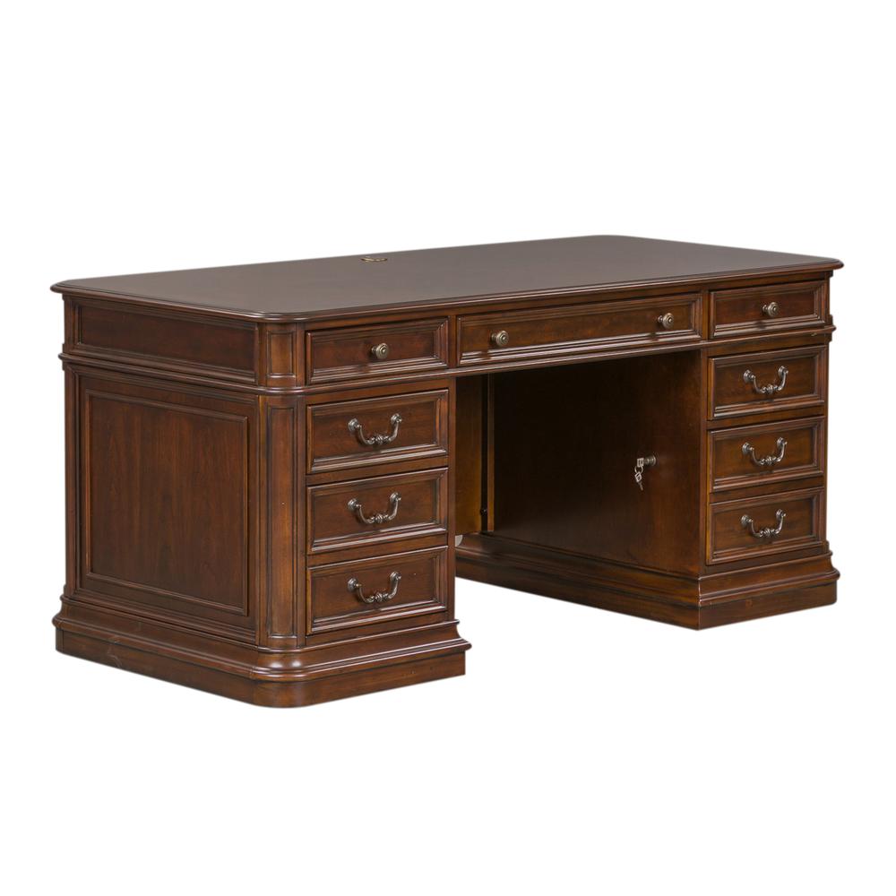 Brayton Manor 5 Piece Jr Executive Set in Cognac