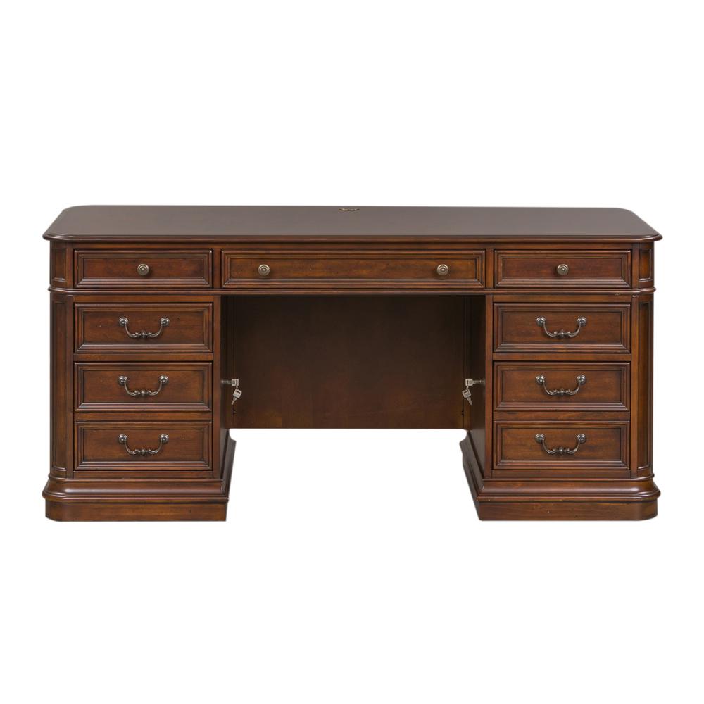 Brayton Manor Jr Executive Desk in Cognac