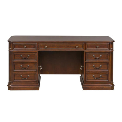 Brayton Manor Jr Executive Desk in Cognac