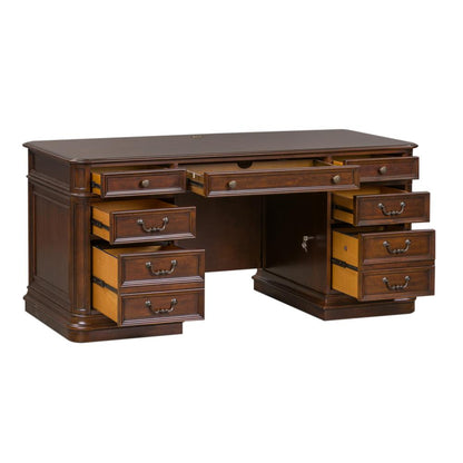 Brayton Manor Jr Executive Desk in Cognac