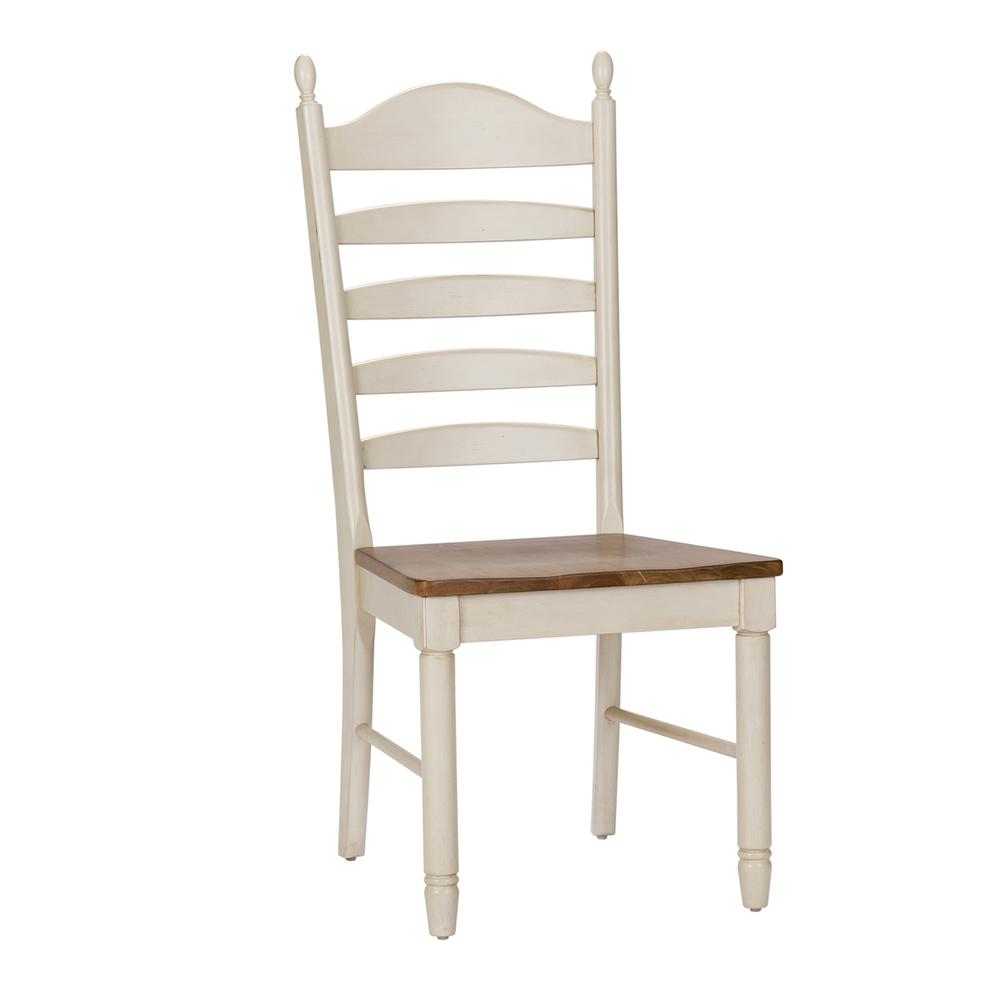 Springfield Ladder Back Side Chair (RTA) in Honey