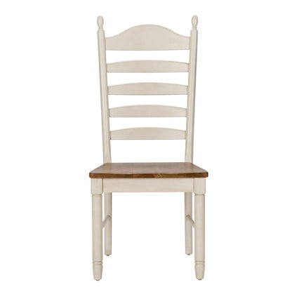 Springfield Ladder Back Side Chair (RTA) in Honey