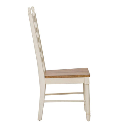 Springfield Ladder Back Side Chair (RTA) in Honey