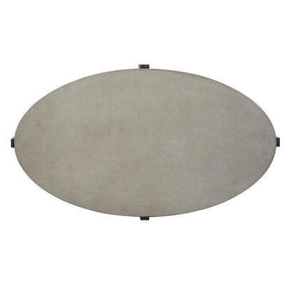 Cascade Round Cocktail Table in Wirebrush Rustic Brown