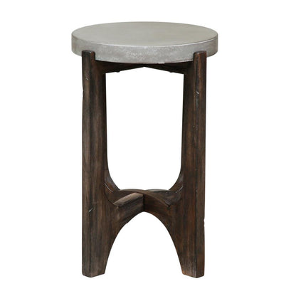 Cascade Chair Side Table in Wirebrush Rustic Brown