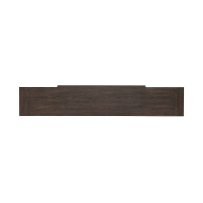 Paradise Valley Hall Console Table Traditional - Saddle Brown Oak Wood