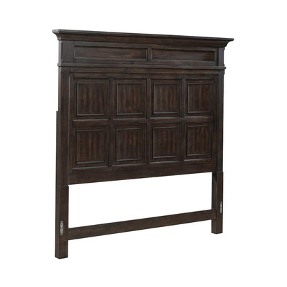 Paradise Valley Queen Panel Bed Headboard - Saddle Brown