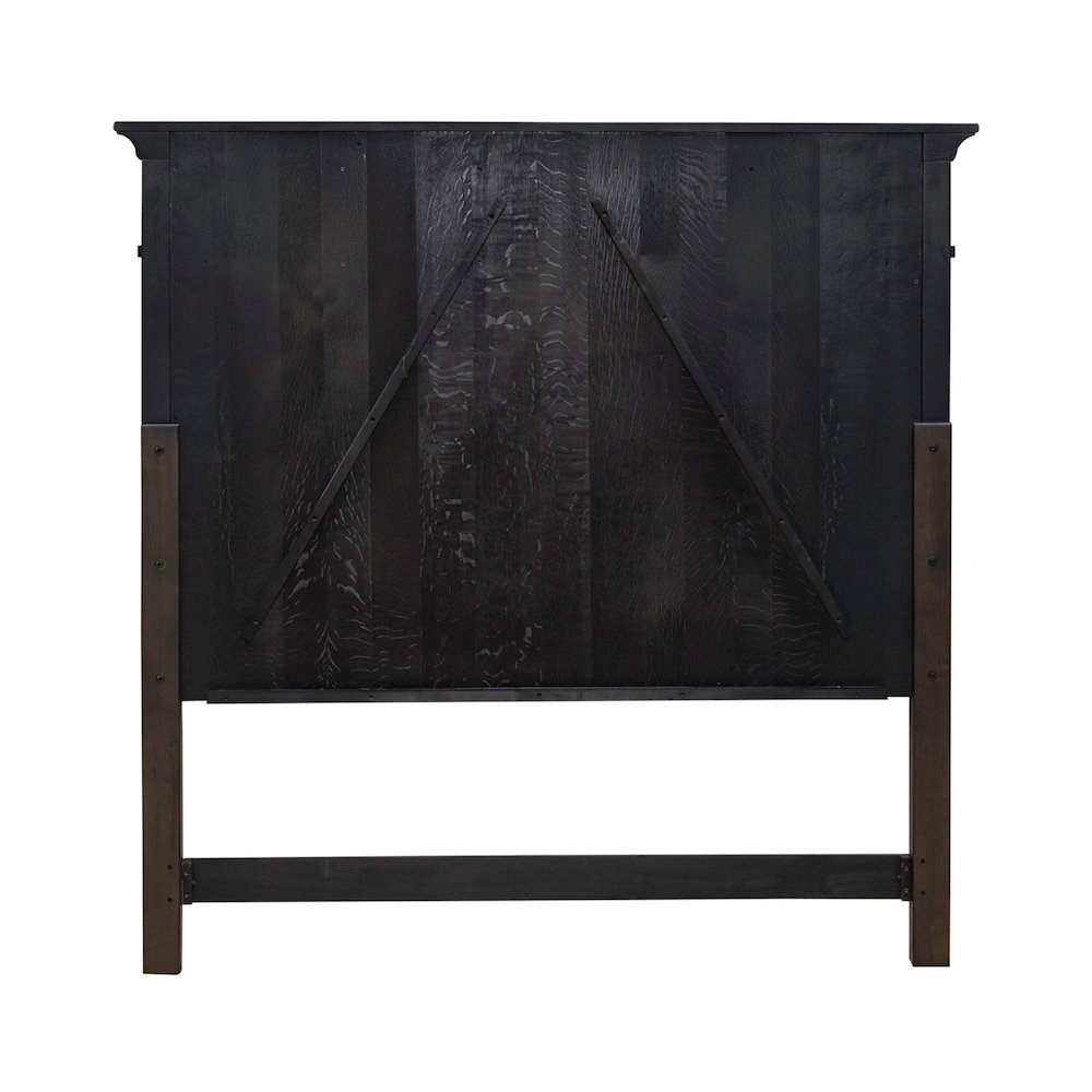 Paradise Valley Queen Panel Bed Headboard - Saddle Brown