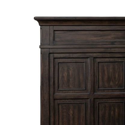 Paradise Valley Queen Panel Bed Headboard - Saddle Brown