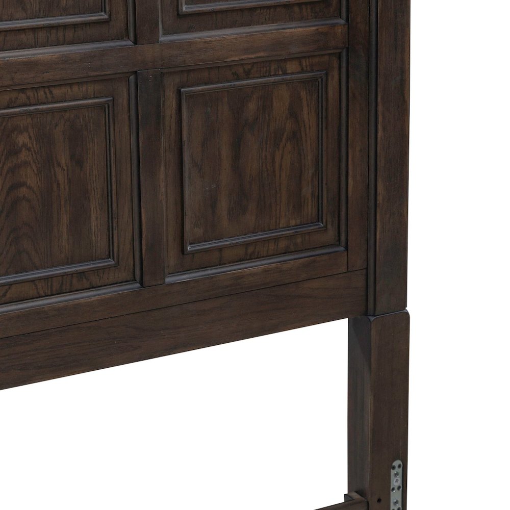 Paradise Valley Queen Panel Bed Headboard - Saddle Brown