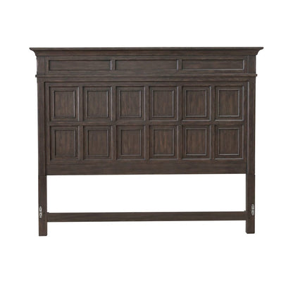 Paradise Valley King Panel Bed Headboard - Saddle Brown