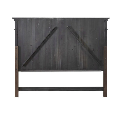 Paradise Valley King Panel Bed Headboard - Saddle Brown