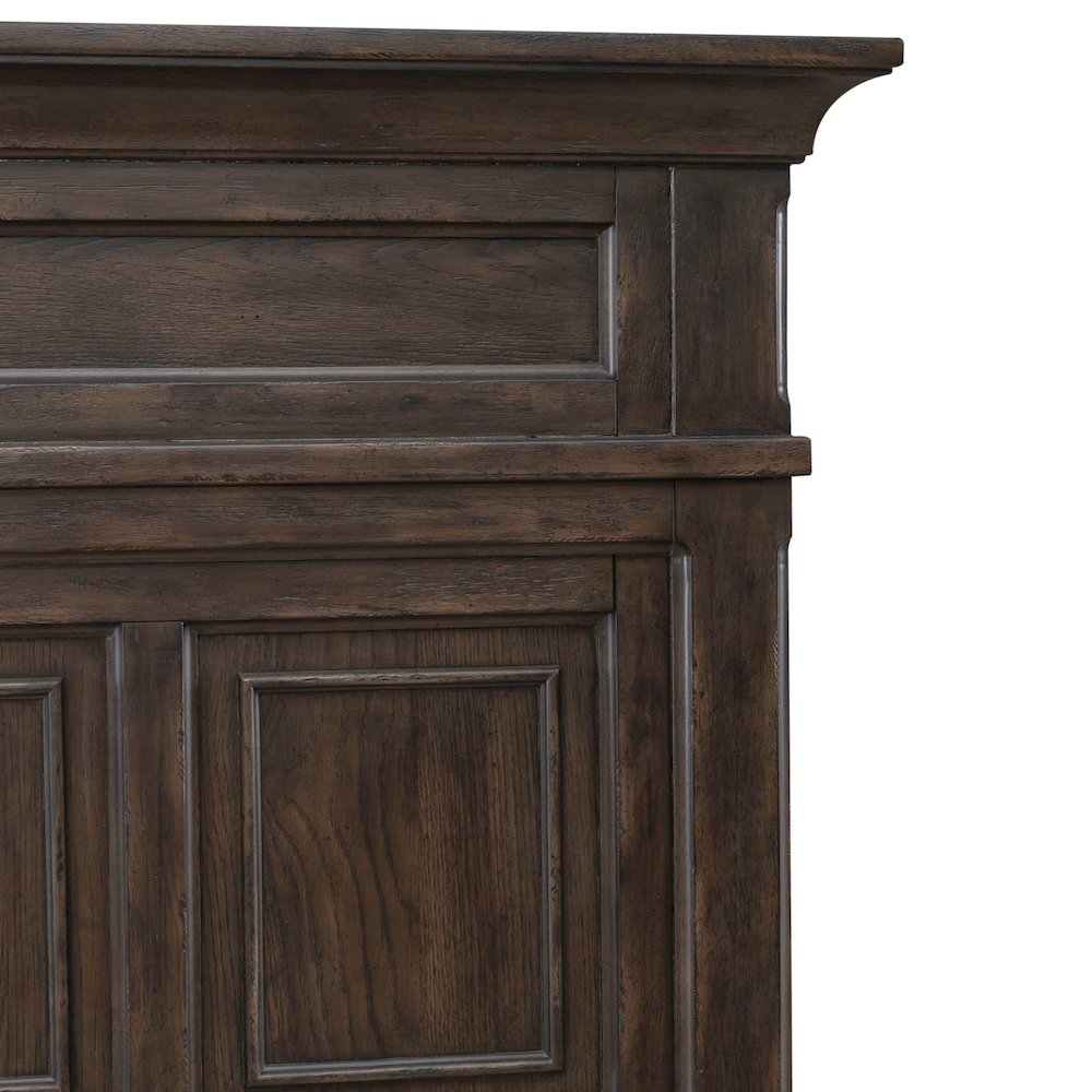 Paradise Valley King Panel Bed Headboard - Saddle Brown