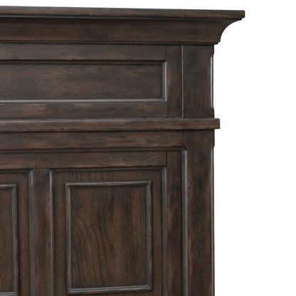Paradise Valley King Panel Bed Headboard - Saddle Brown