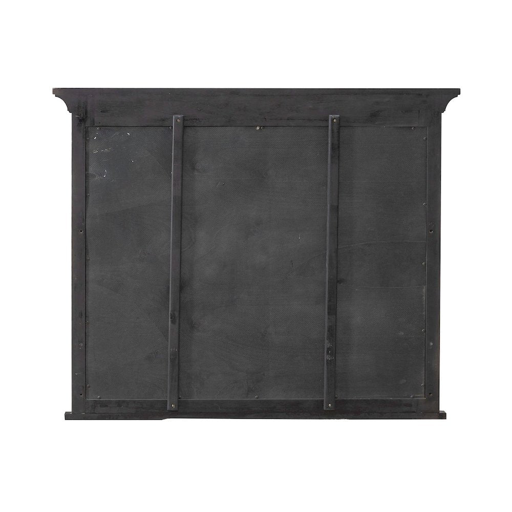 Paradise Valley Rectangular Landscape Mirror - Saddle Brown Oak Wood Frame
