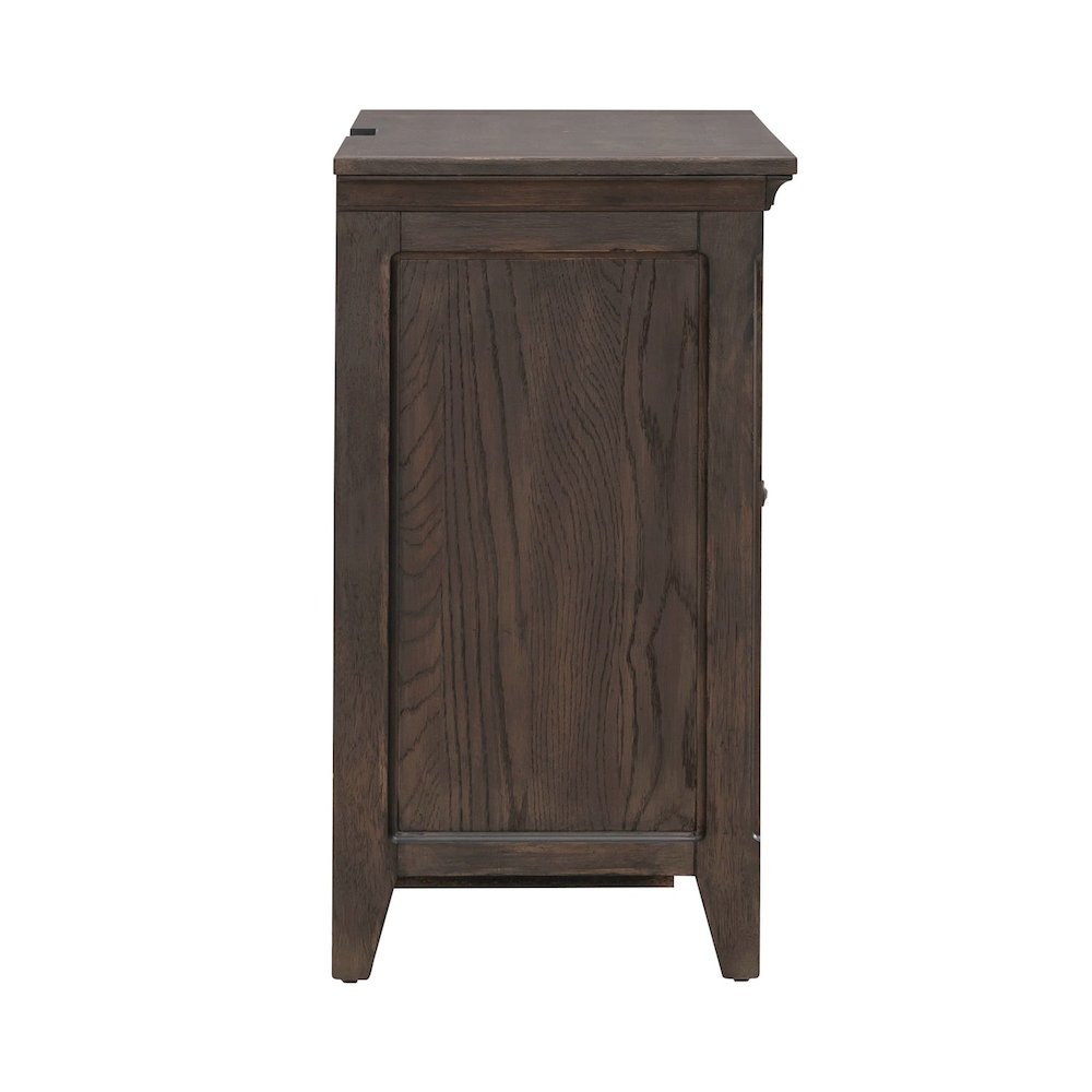 Paradise Valley 2 Door Bedside Chest - Saddle Brown