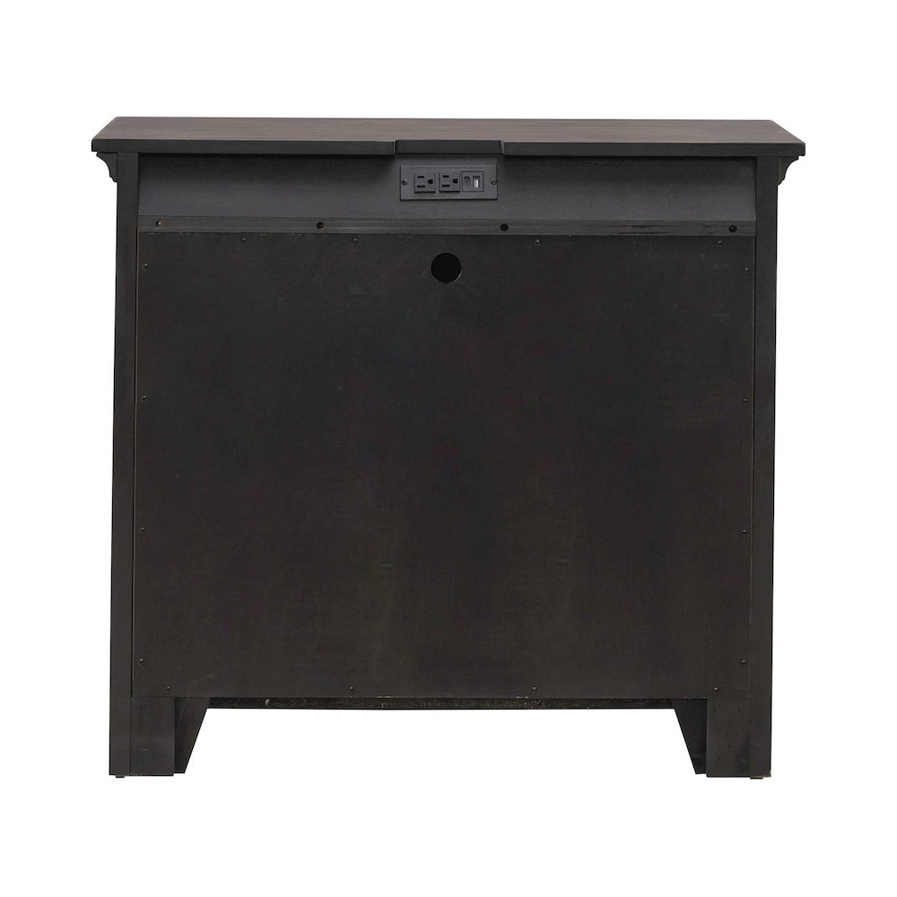 Paradise Valley 2 Door Bedside Chest - Saddle Brown