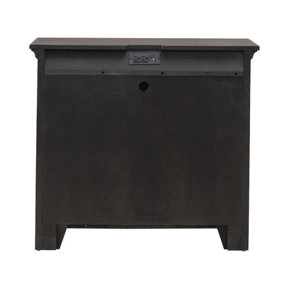 Paradise Valley 2 Door Bedside Chest - Saddle Brown