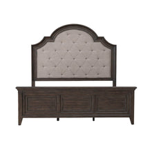 Paradise Valley California King Upholstered Bed - Saddle Brown