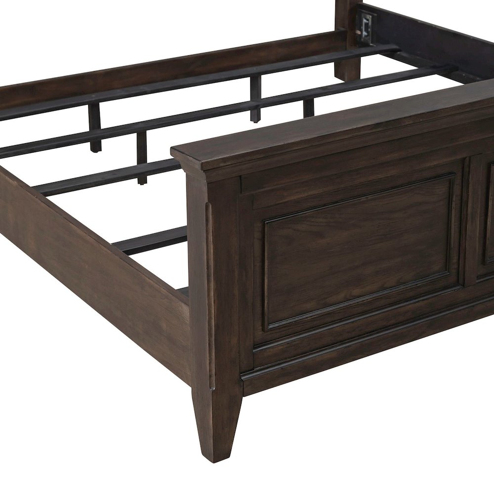 Paradise Valley California King Upholstered Bed - Saddle Brown