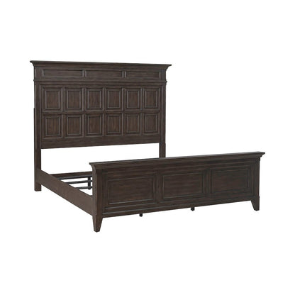 Paradise Valley California King Panel Bed - Saddle Brown