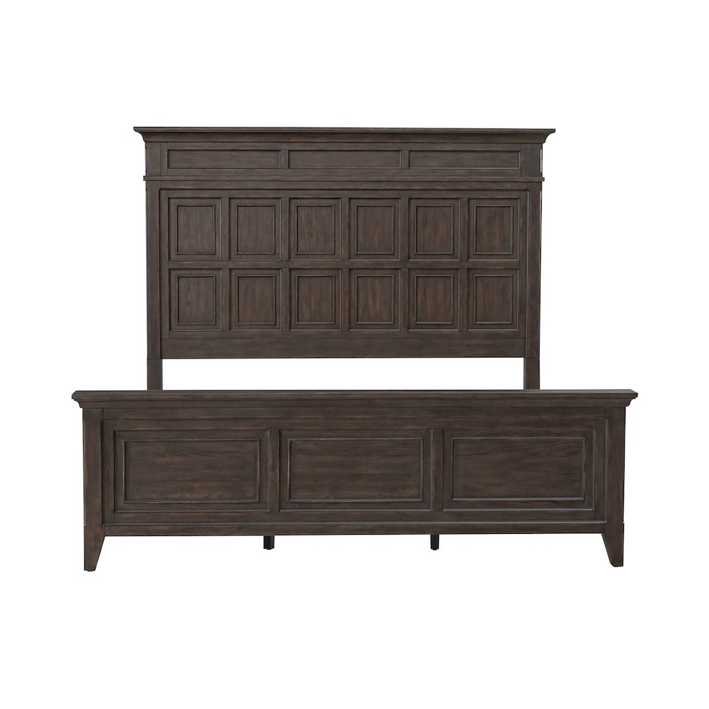 Paradise Valley California King Panel Bed - Saddle Brown