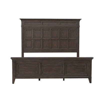 Paradise Valley California King Panel Bed - Saddle Brown