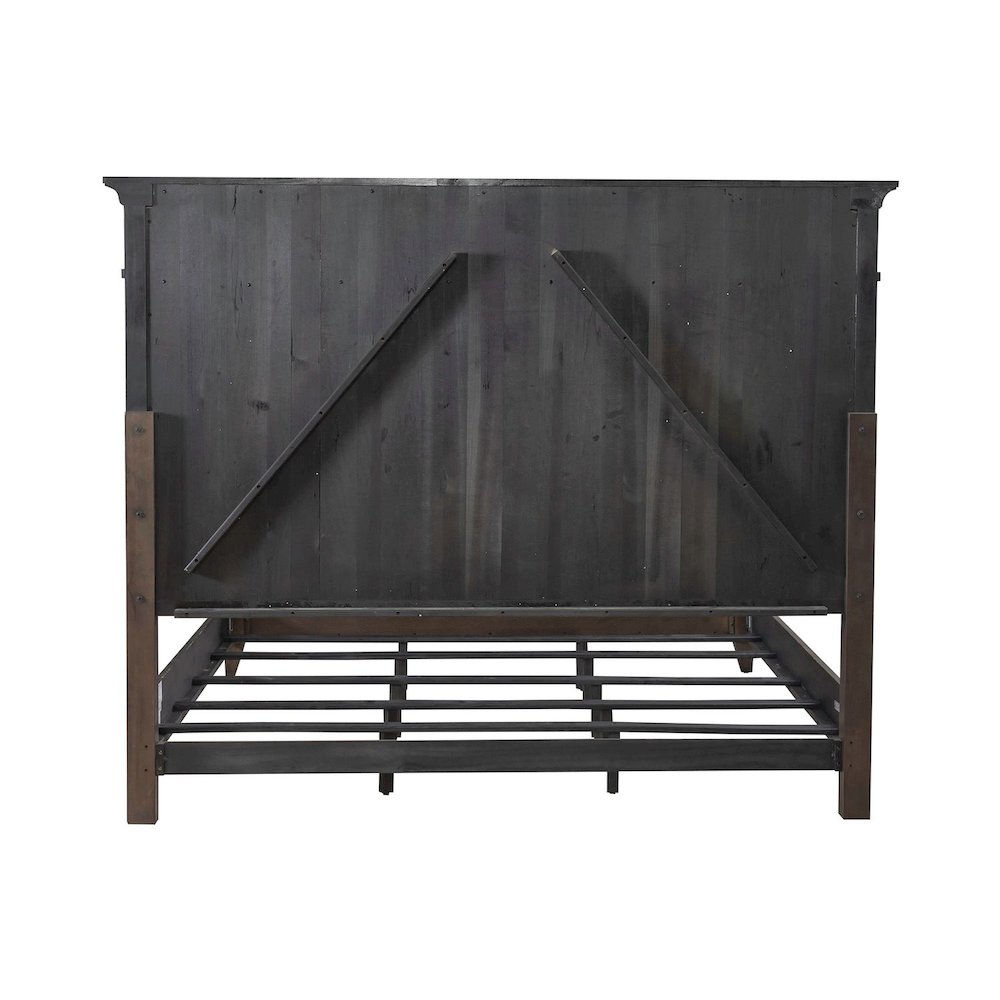 Paradise Valley California King Panel Bed - Saddle Brown