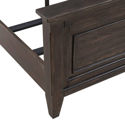 Paradise Valley California King Panel Bed - Saddle Brown