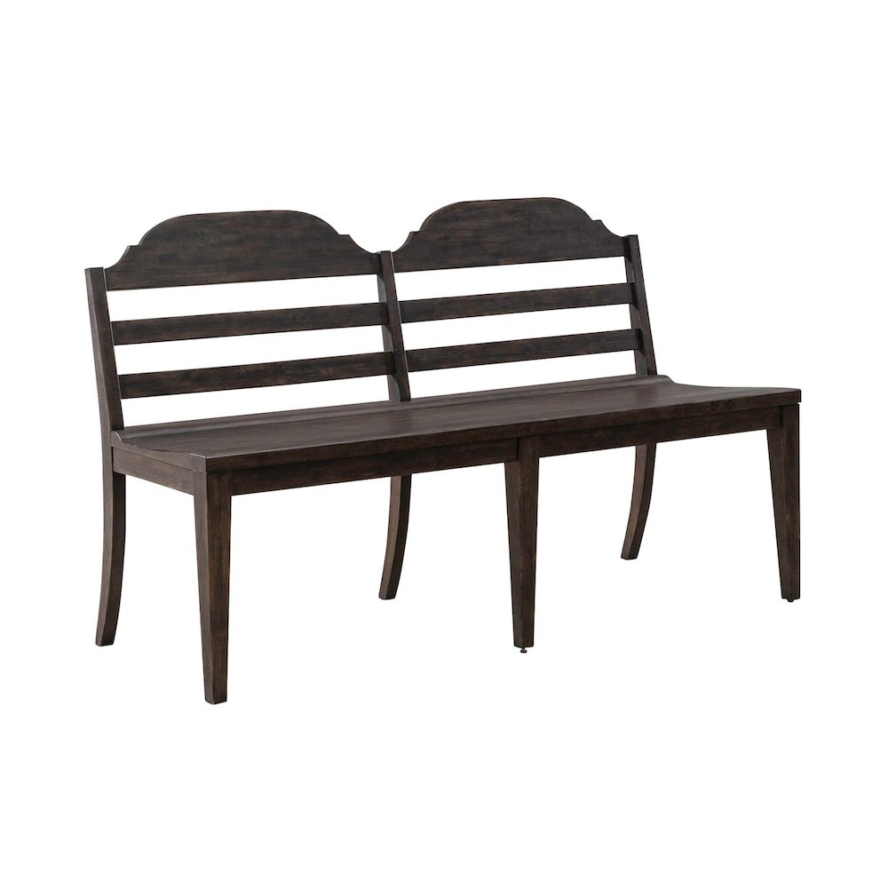 Paradise Valley Ladder Back Bench (RTA) - Saddle Brown