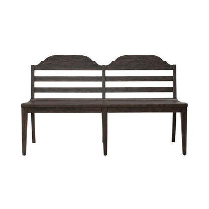 Paradise Valley Ladder Back Bench (RTA) - Saddle Brown