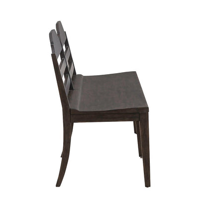 Paradise Valley Ladder Back Bench (RTA) - Saddle Brown