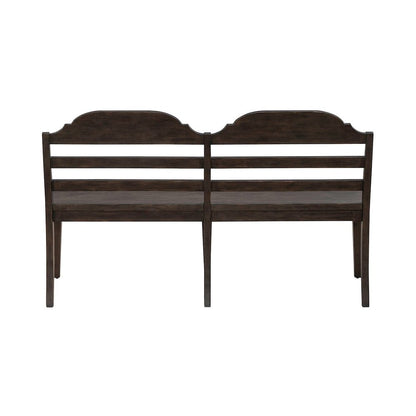 Paradise Valley Ladder Back Bench (RTA) - Saddle Brown