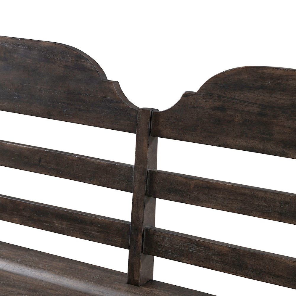 Paradise Valley Ladder Back Bench (RTA) - Saddle Brown
