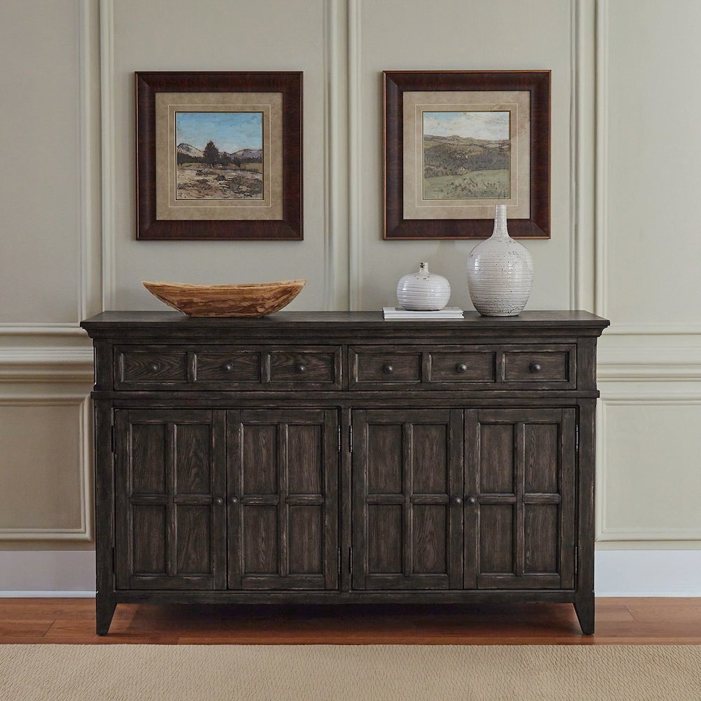 Paradise Valley Buffet - Saddle Brown Wood