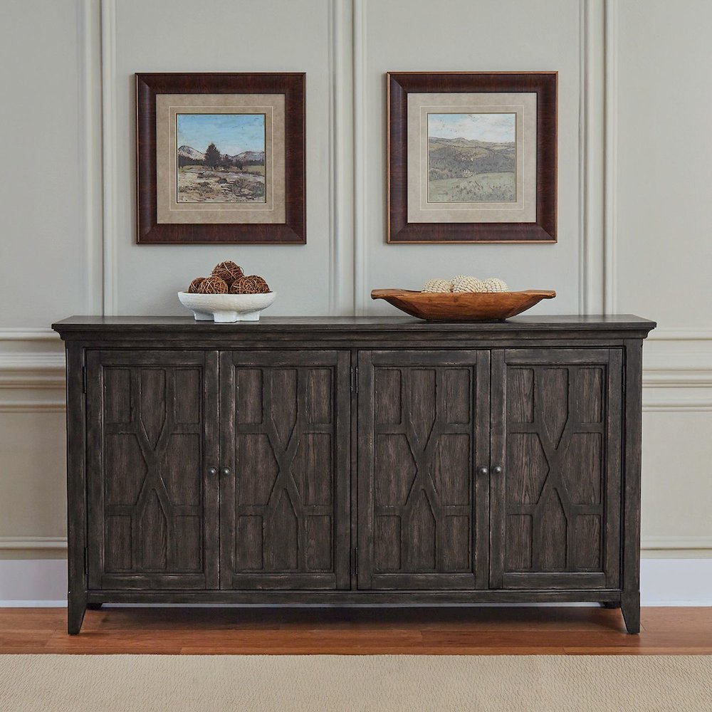 Paradise Valley Hall Buffet - Saddle Brown Wood