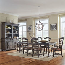 Paradise Valley Paradise Valley Alt 7 Piece Rectangular Table Set - Saddle Brown