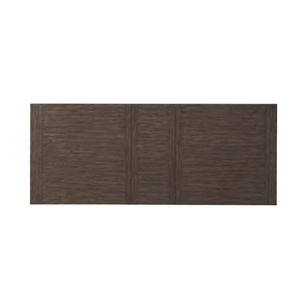 Paradise Valley Trestle Table 18" Removable Leaf - Saddle Brown Oak