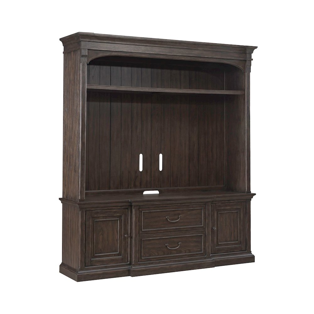 Paradise Valley Entertainment Center for Living Room - Saddle Brown