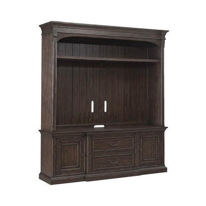 Paradise Valley Entertainment Center for Living Room - Saddle Brown