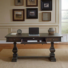 Paradise Valley Writing Desk with Keyboard Tray Home Office - Brown Oak Wood