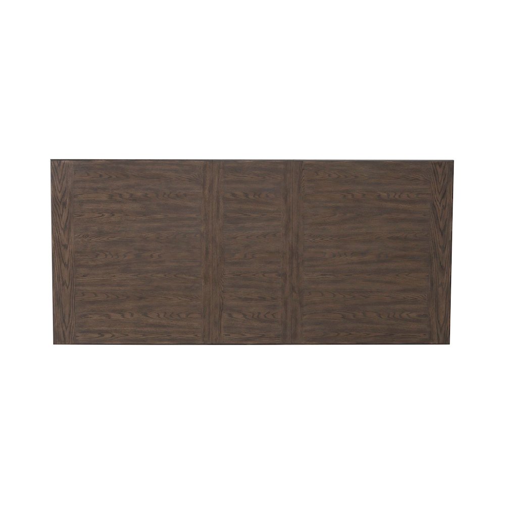 Paradise Valley Rectangular Leg Table 18" Self-Storing Leaf - Saddle Brown Oak