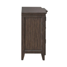 Paradise Valley 76 Inch TV Console for Living Room  - Saddle Brown