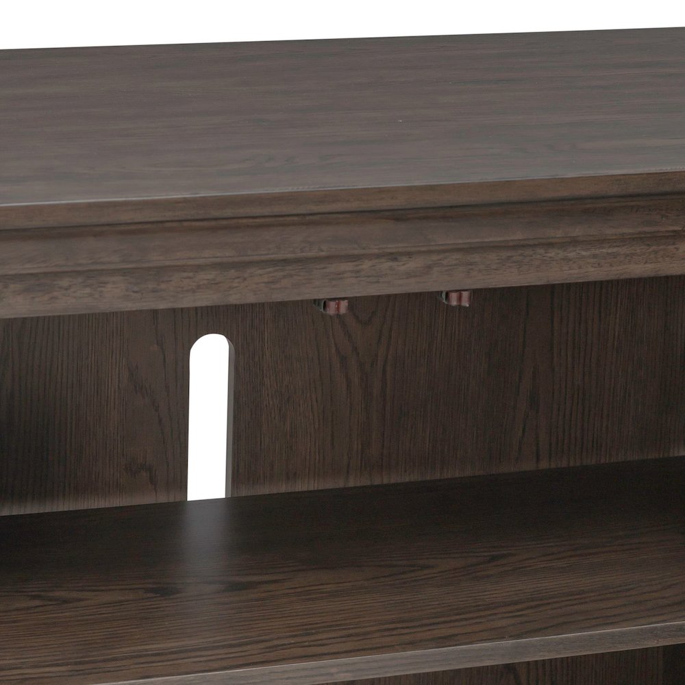 Paradise Valley 76 Inch TV Console for Living Room  - Saddle Brown
